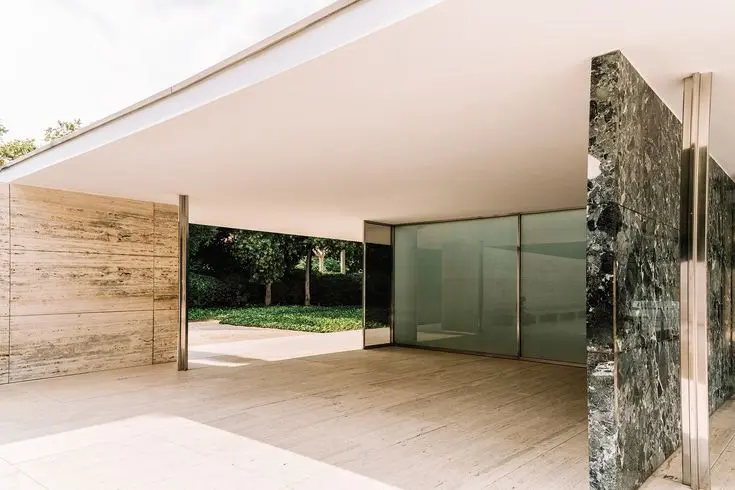 The Barcelona Pavilion by Ludwig Mies van der Rohe