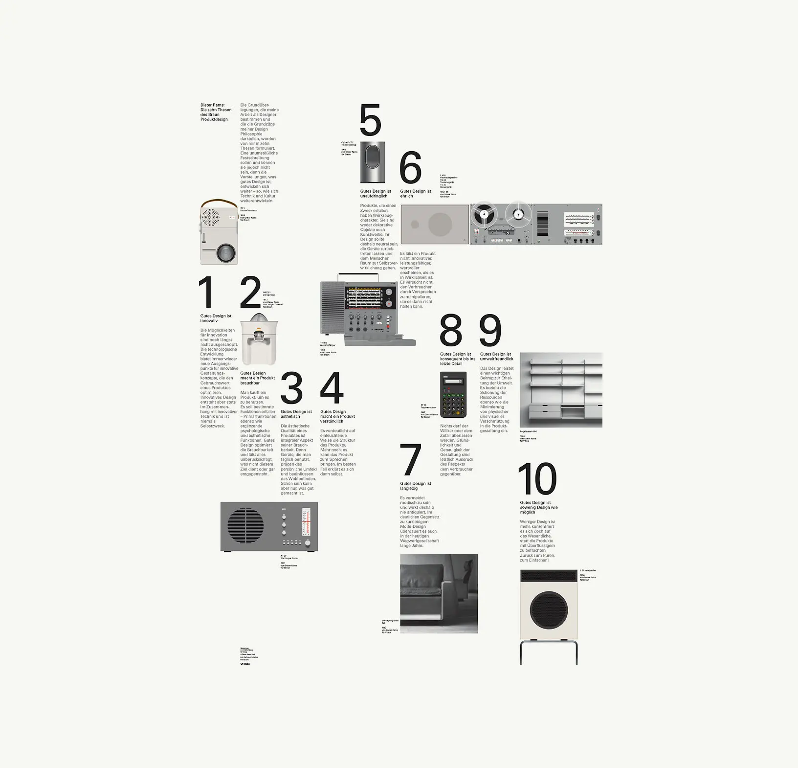 dieter rams 10 thesen wandposter dieter rams 10 thesen wandposter