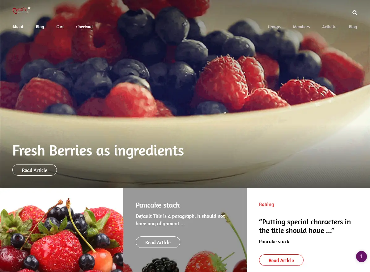 Oma's today - From our kitchen to yours - Learn from the best milo 3oneseven Design