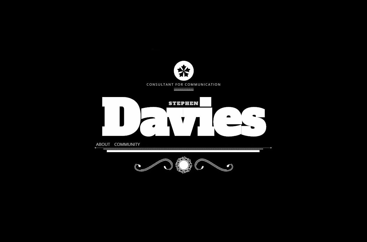 Stephen Davies frontpage logo