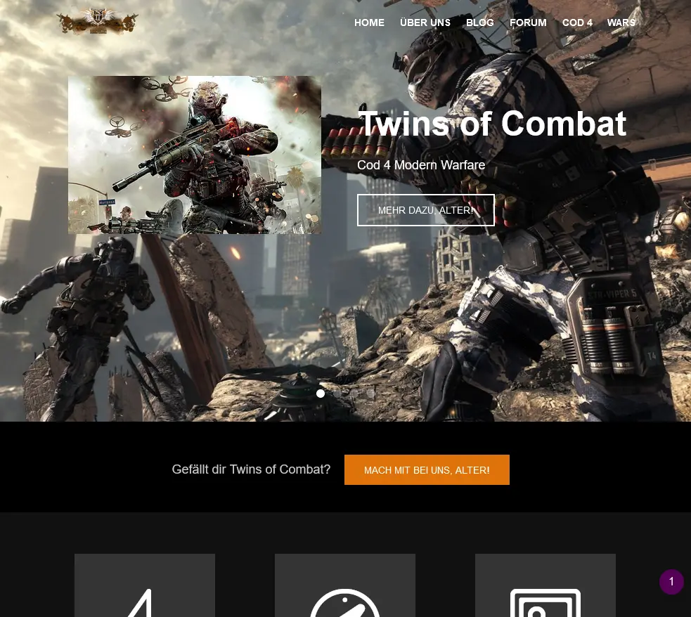 Twins of Combat mobile forum design