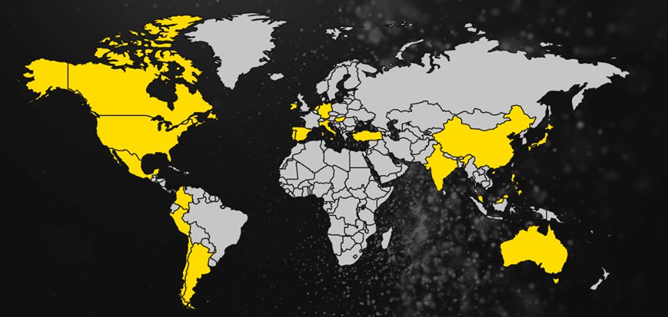 magna global business map
