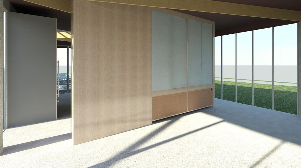 Glass Wall design by John-Lautner