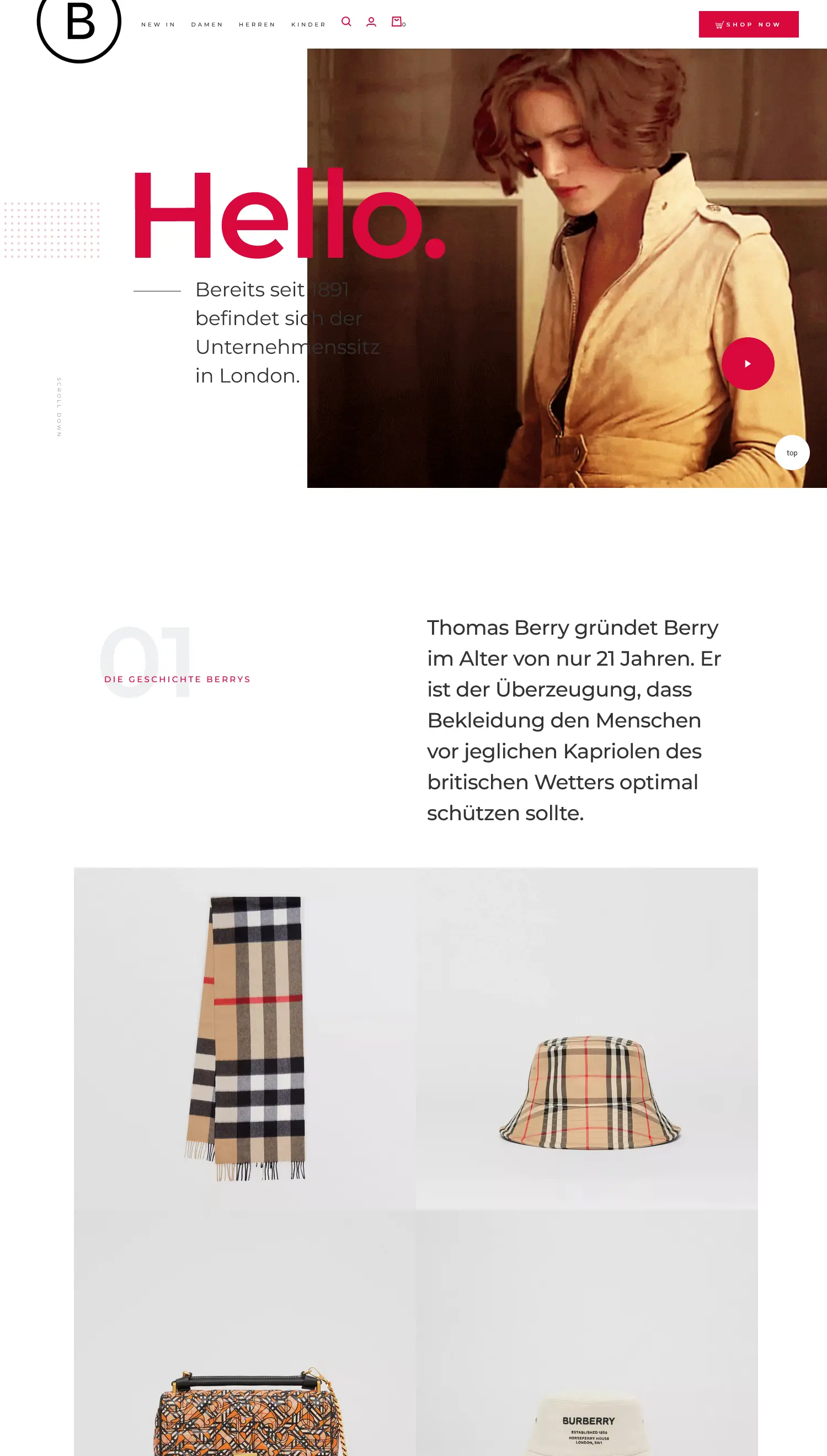 Keira theme homepage ecommerce shopify design