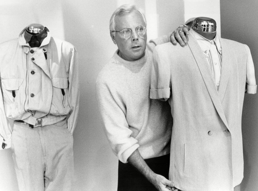 Giorgio Armani the iconic designer