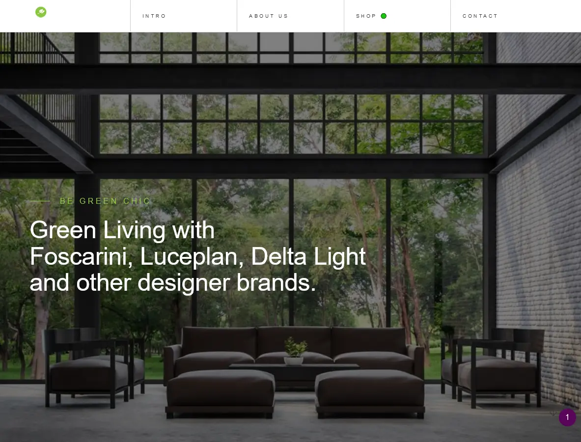 Be Green Chic mobile ecommerce Design