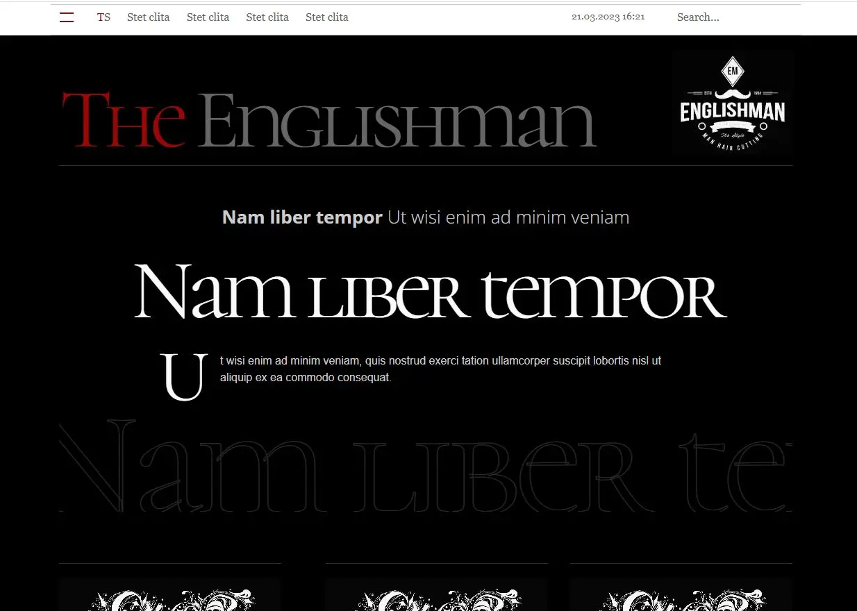The gentleman ecommerce shop