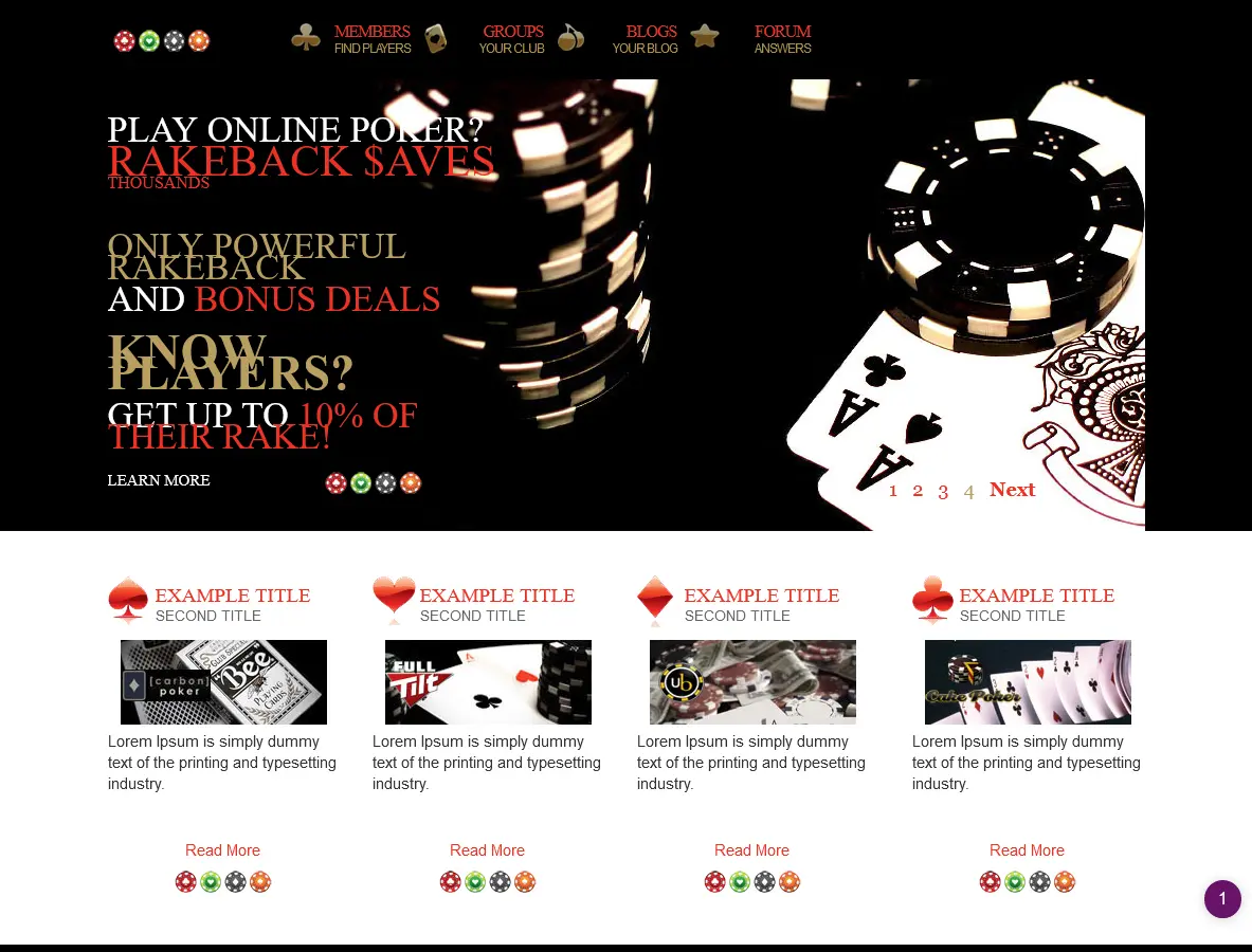 VIP Rakeback -  corporate mobile design