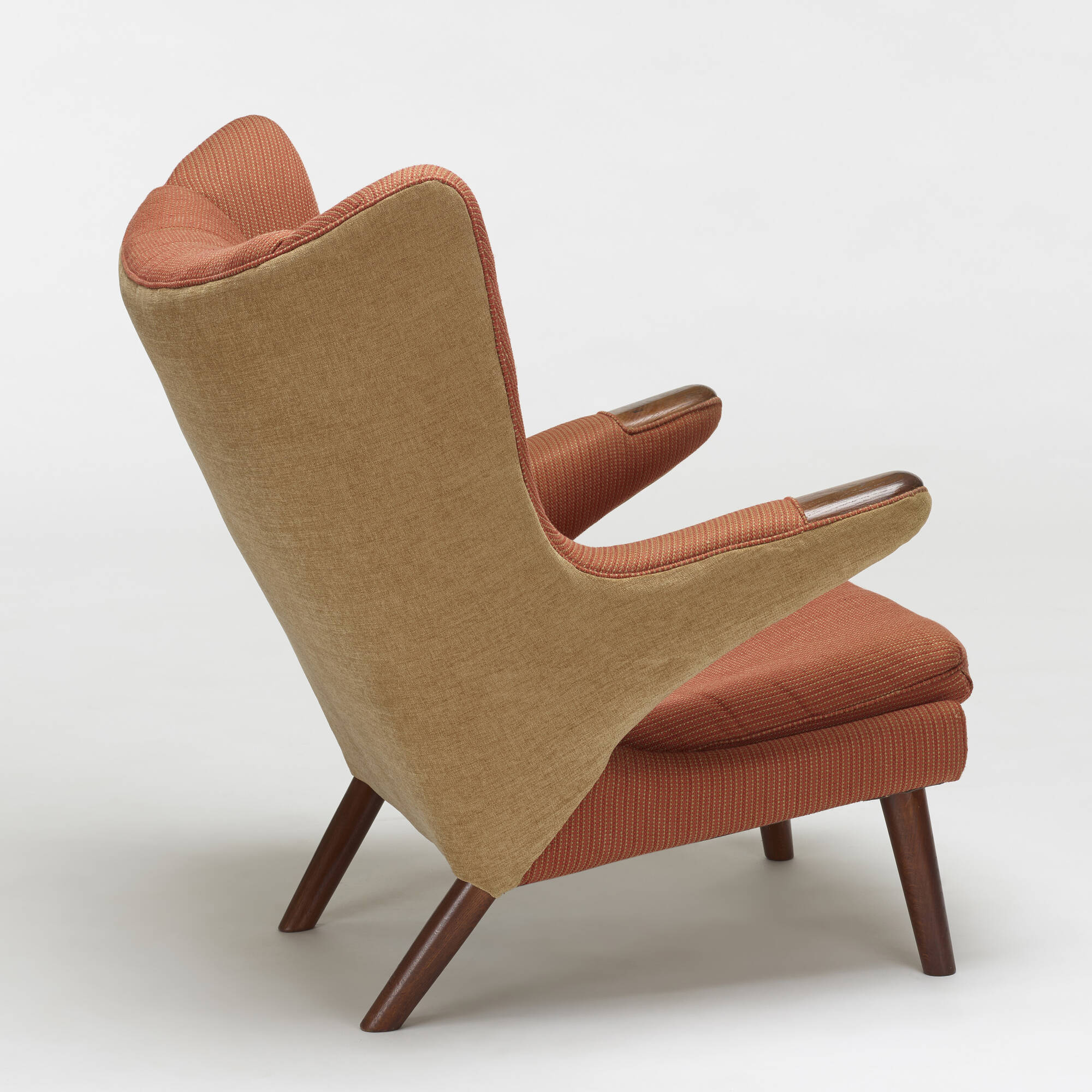 hans j. wegner papa bear chair and ottoman