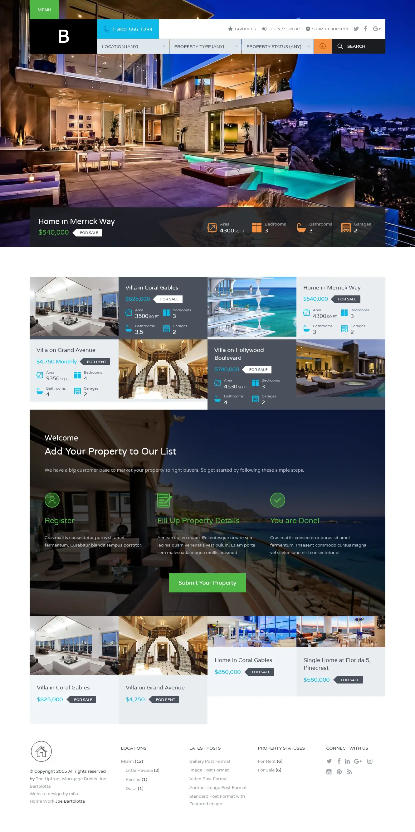 Property listing template