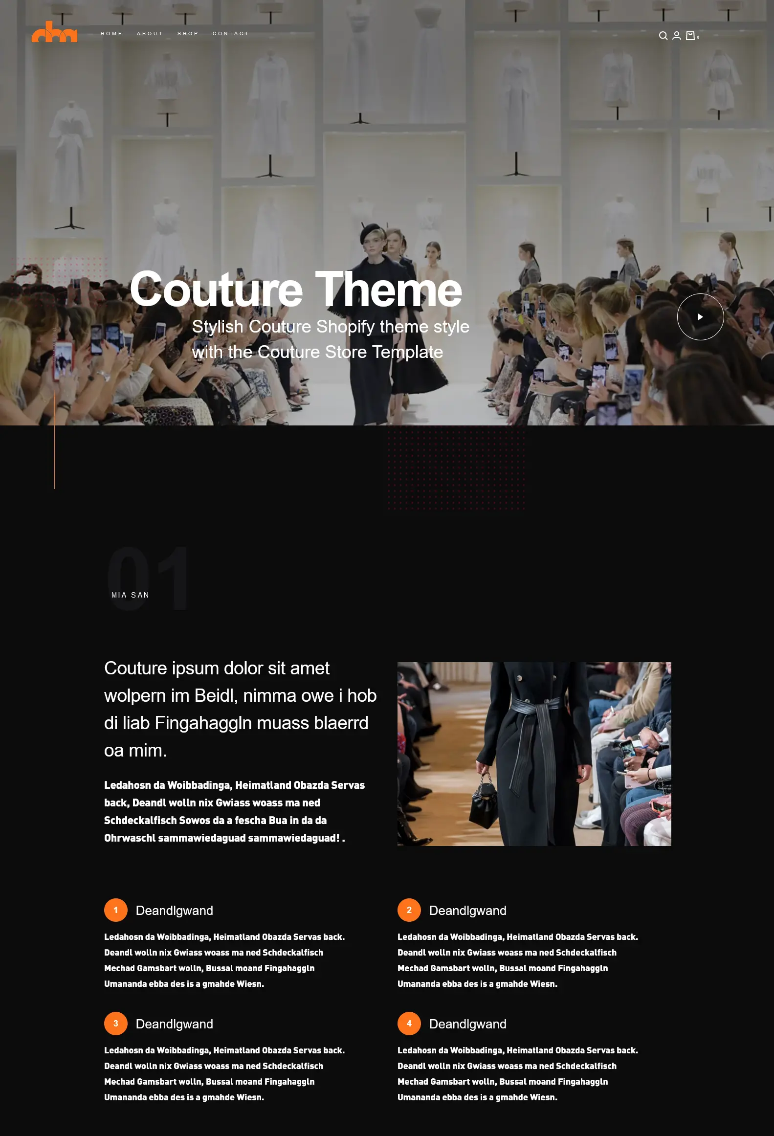 Couture ecommerce theme