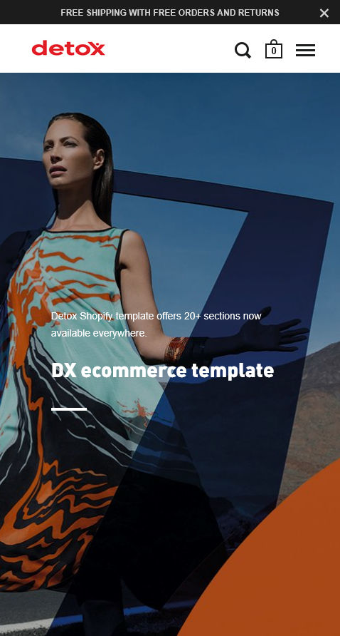 Detox template offers 20 sections now available everywhere