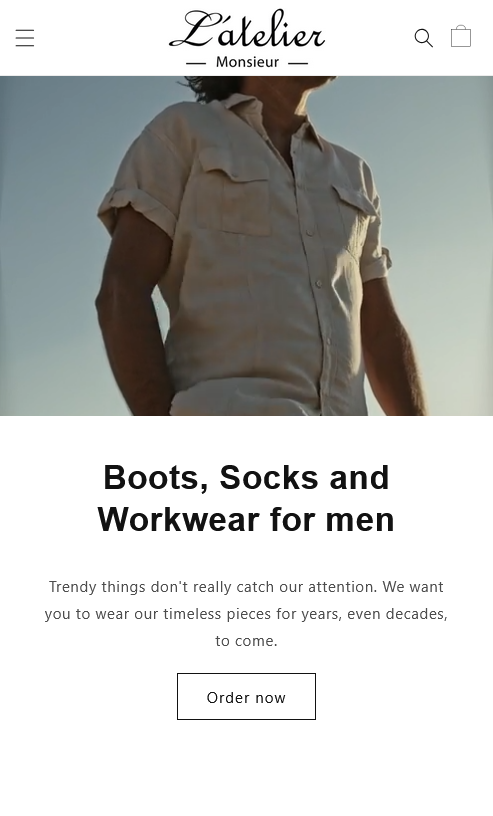 L’Atelier Monsieur – Quality Boots & Rugged Workwear