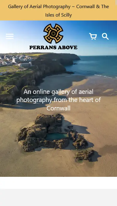 Perrans Above  mobile ecommerce shopify design