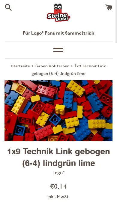 Steinebutzi  mobile ecommerce shopify design