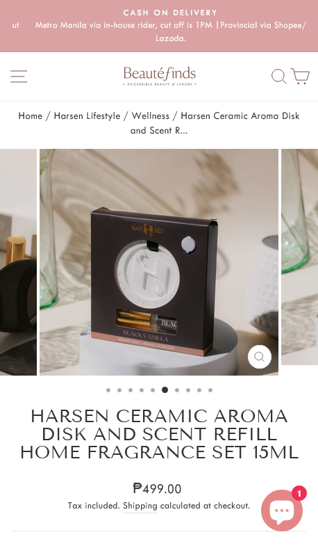 BeautéFinds product page ecommerce