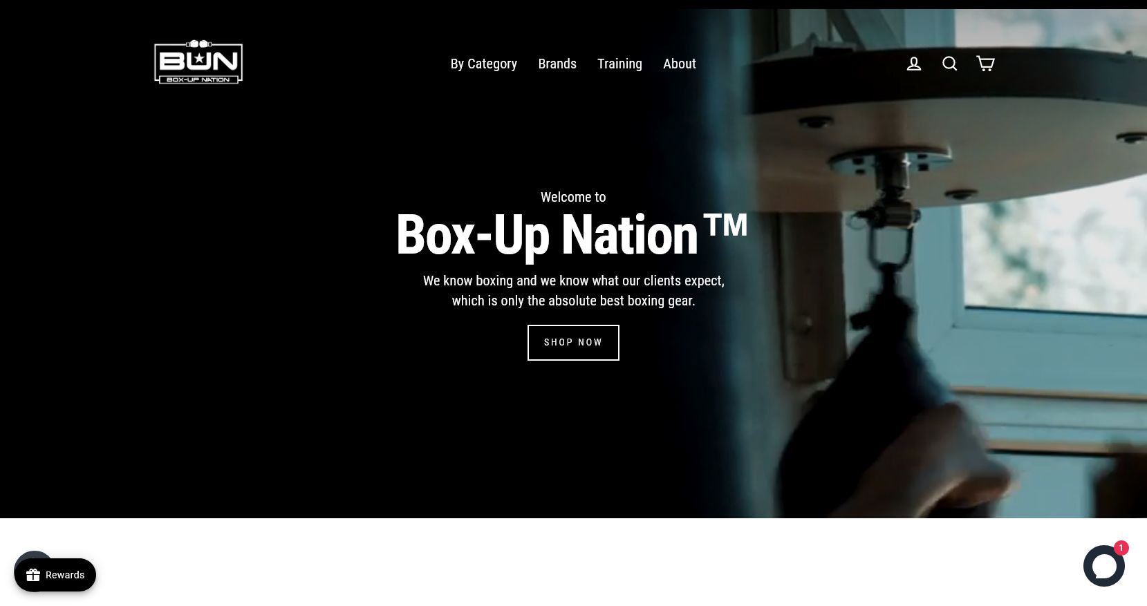 Box Up Nation front page ecommerce shopify design