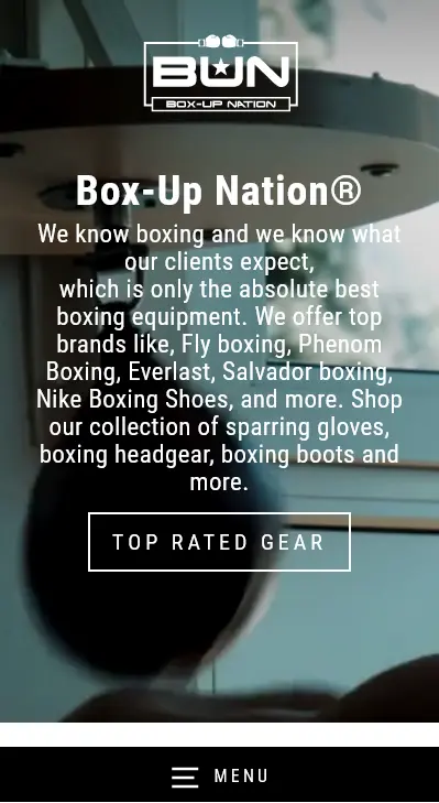 Box Up Nation mobile ecommerce