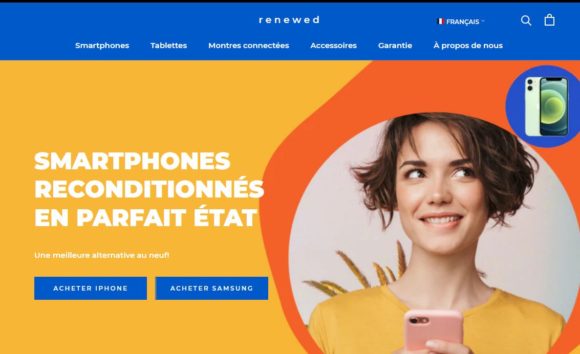 refonte de la page d’accueil e-commerce Shopify