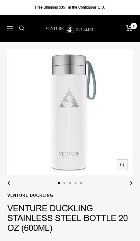 Venture Duckling product page ecommerce