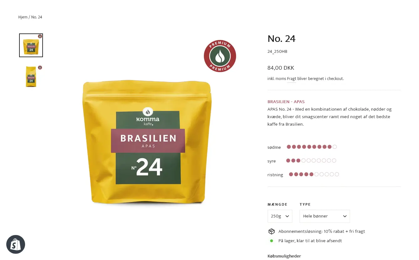 Komma Kaffe Customer Journey