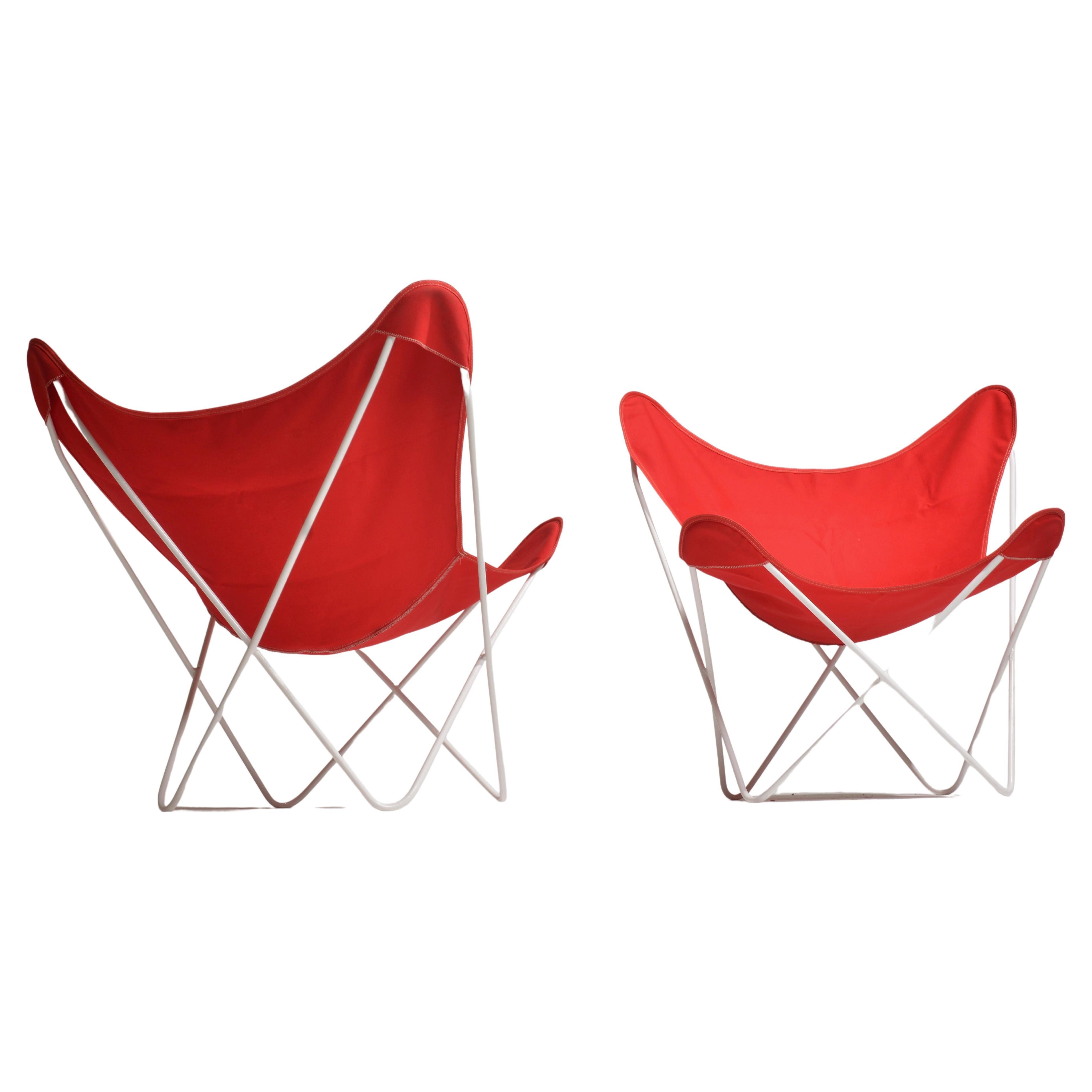 Three c. 1950 Classic Butterfly Chair Frames Jorge Ferrari-Hardoy