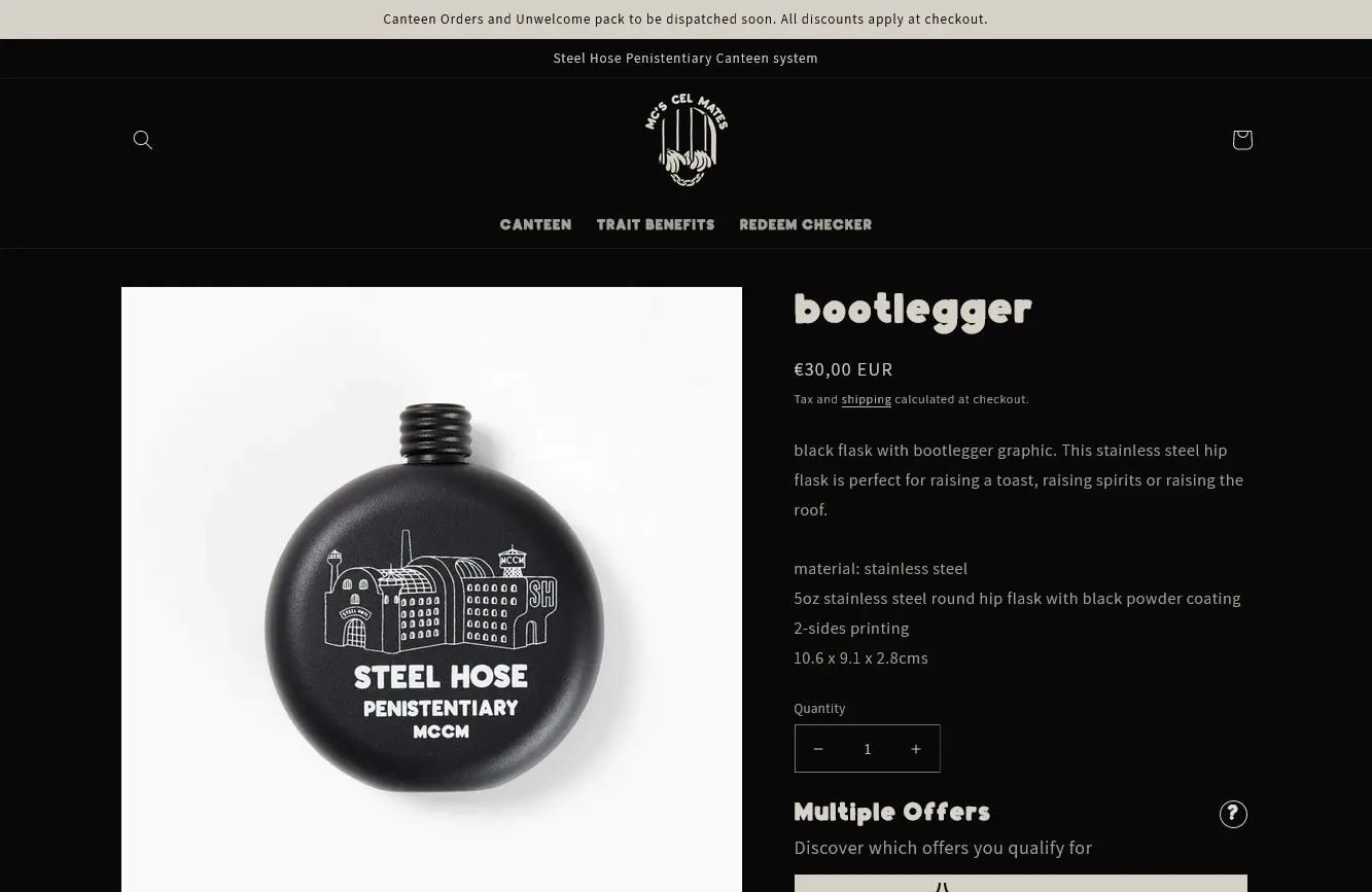 Canteen product page ecommerce shopify design