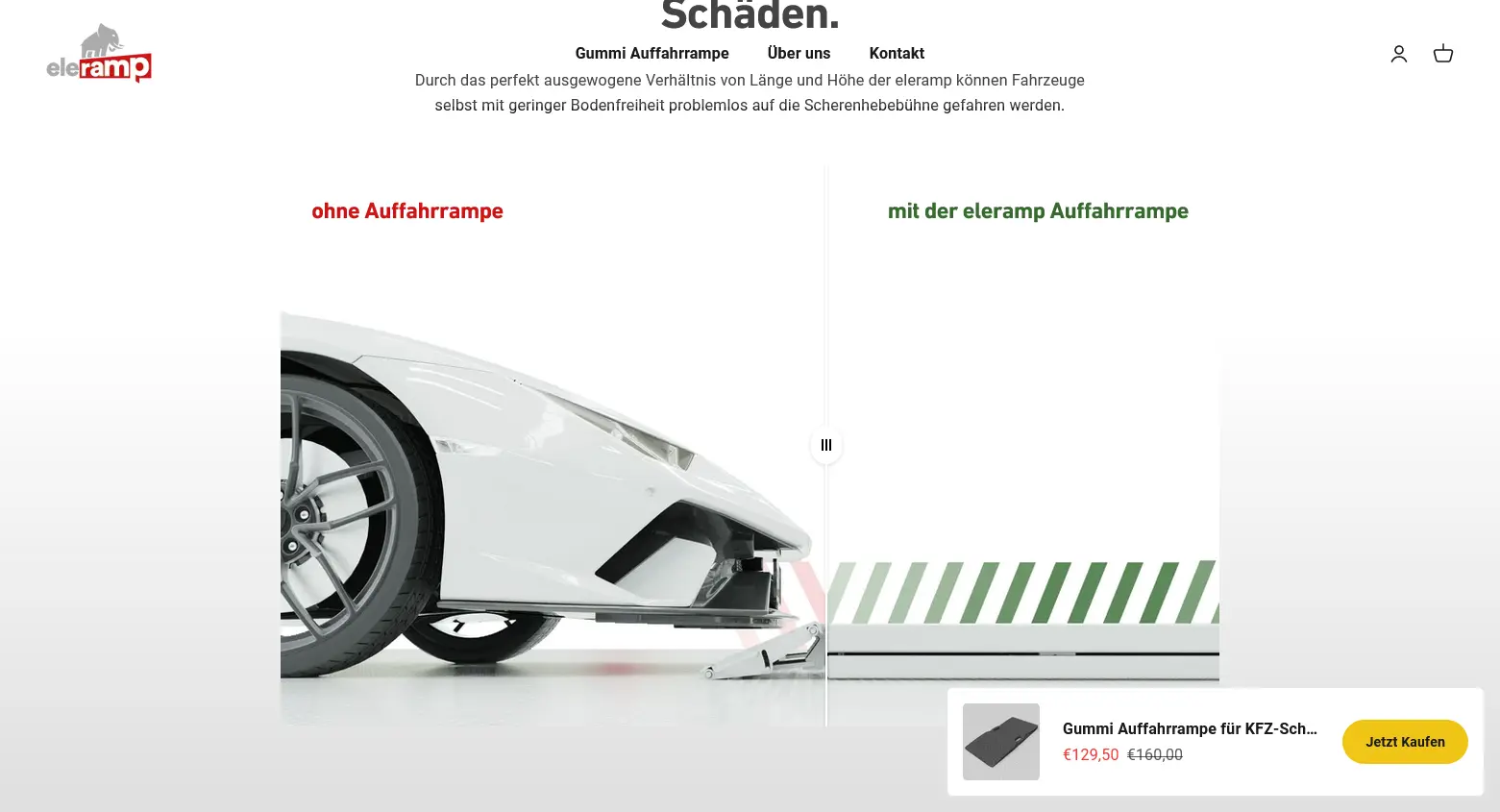 eleramp productpage ecommerce shopify design