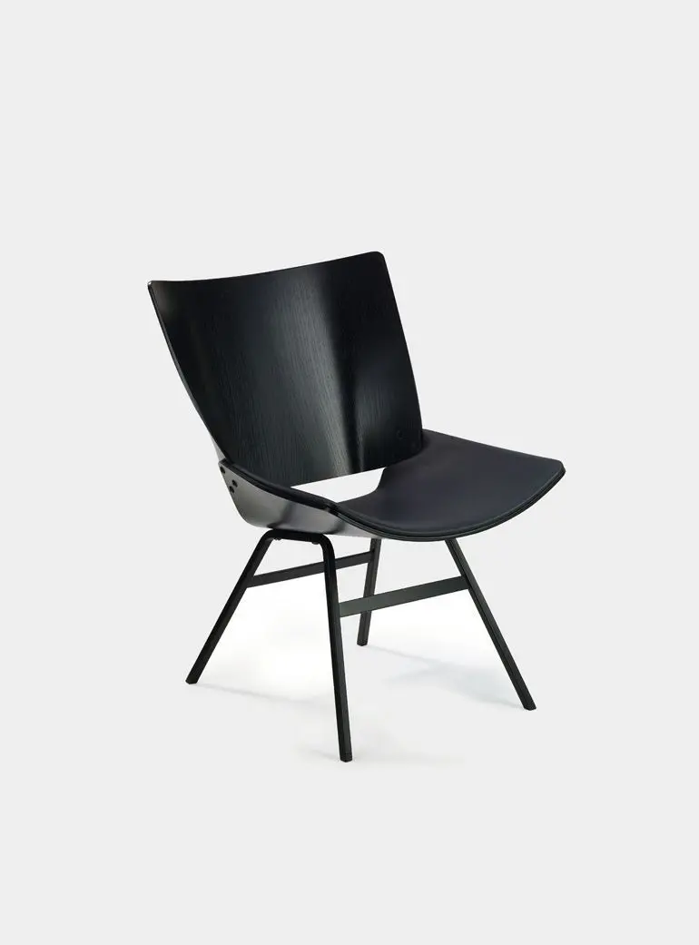 Rex Kralj Black Shell Lounge Chair