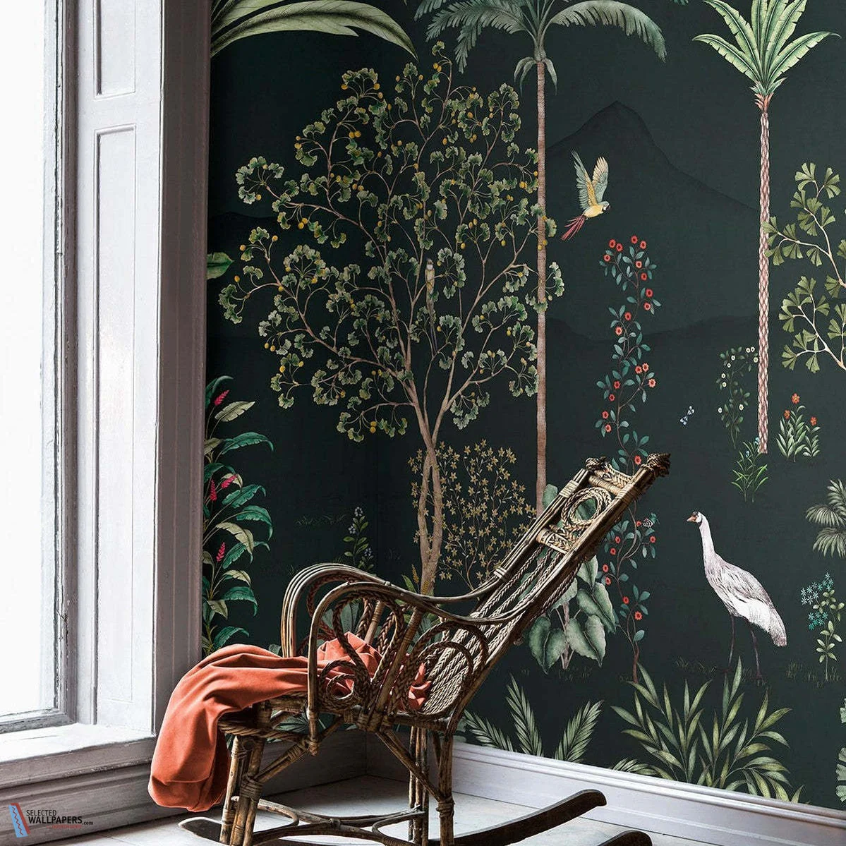 Jardin-des-Oiseaux-behang-Isidore-Leroy