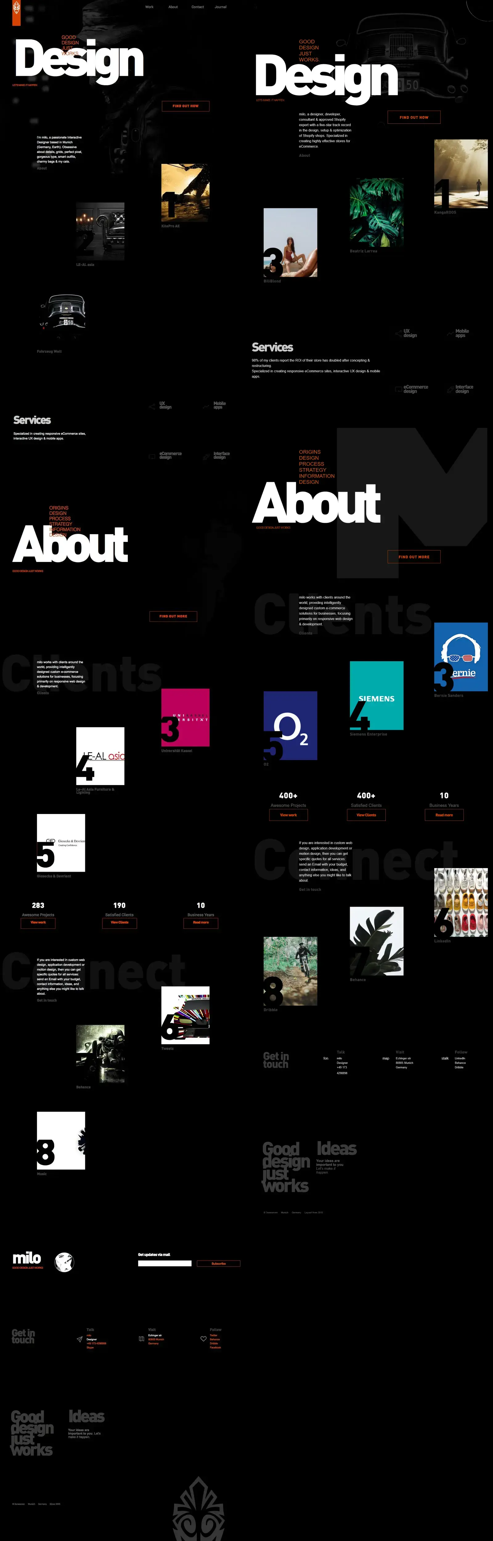 milo 3oneseven theme site by site comparison 2015 - 2024