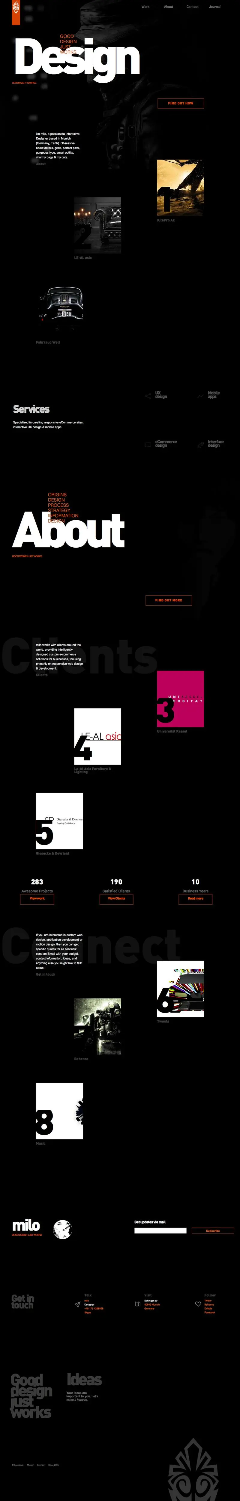 milo 3oneseven theme original design from 2015