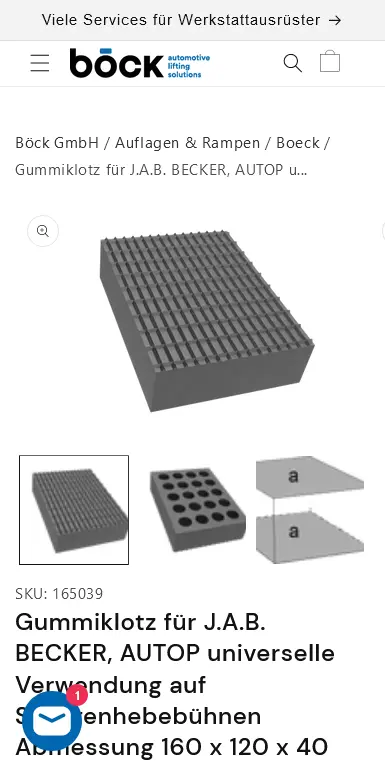 Böck GmbH Magento to Shopify store migration