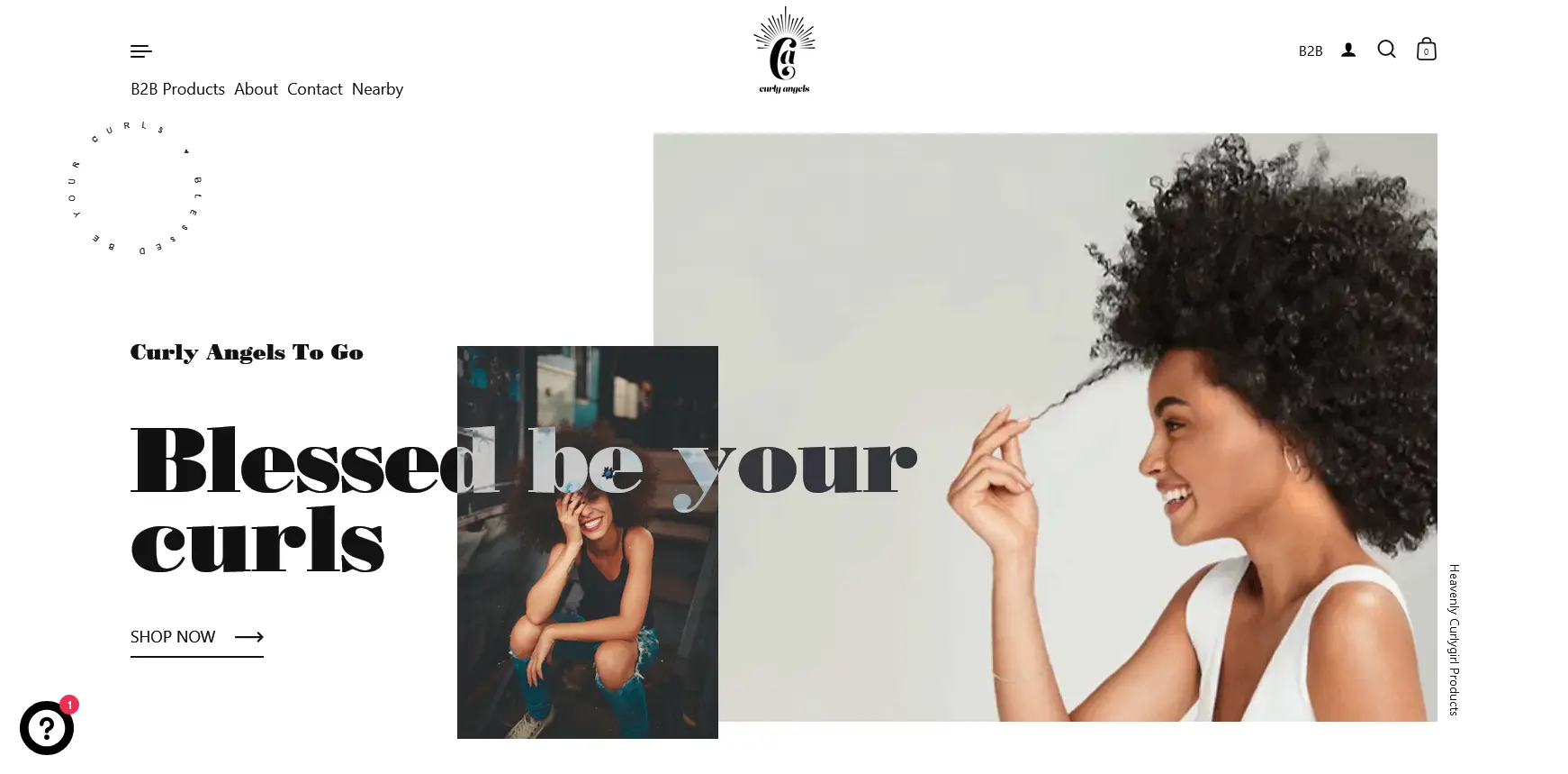 Curly Angels homepage