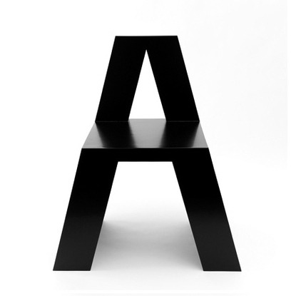 ab typography chairs roeland otten