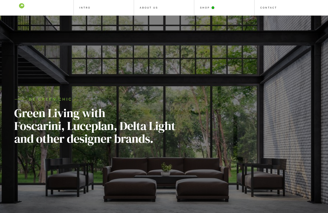 Green template theme