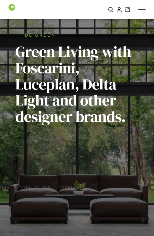 Green template for ecommerce