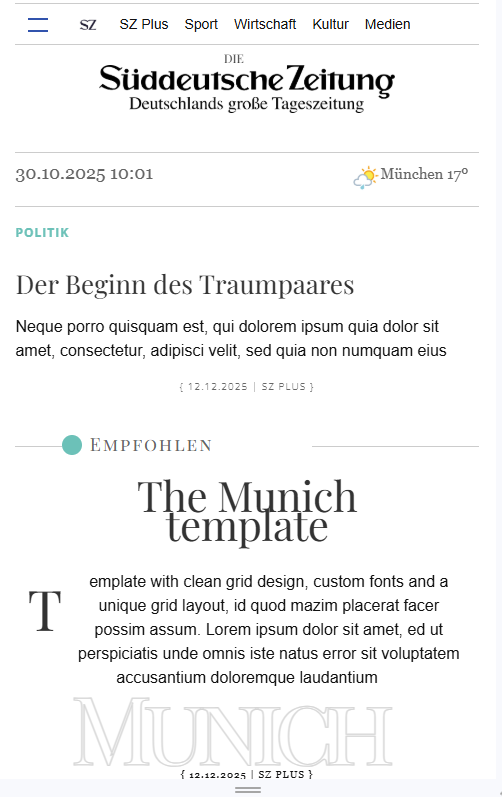 Munich template