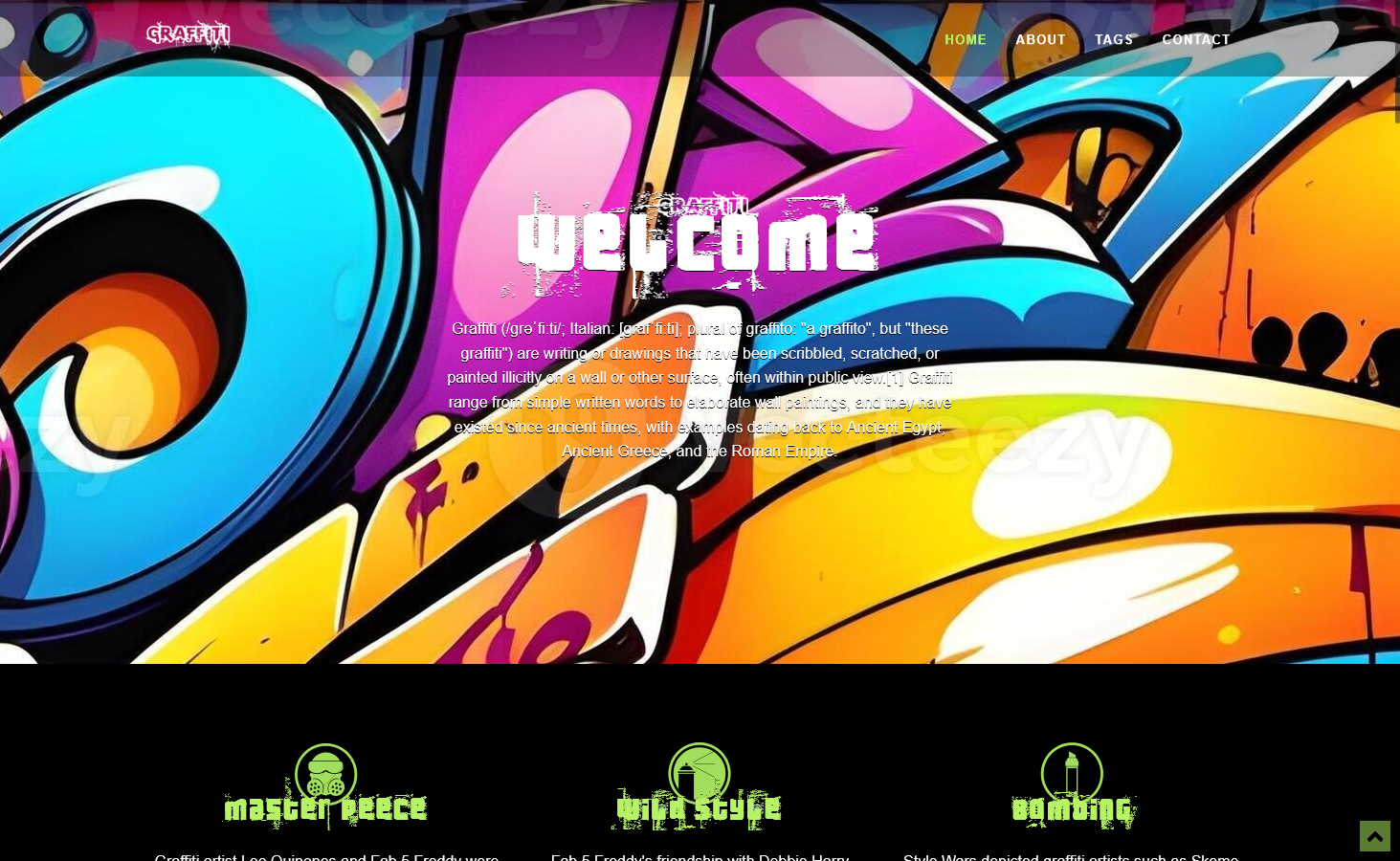 The Graffiti template